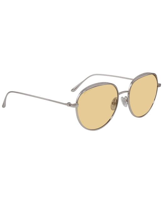 Jimmy Choo Metallic Eyewear Round Frame Sunglasses