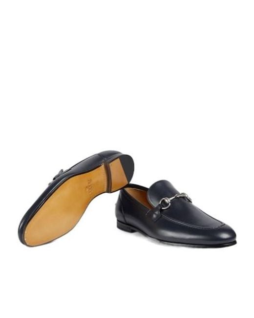 Gucci Blue Jordaan Slip-On Loafers for men