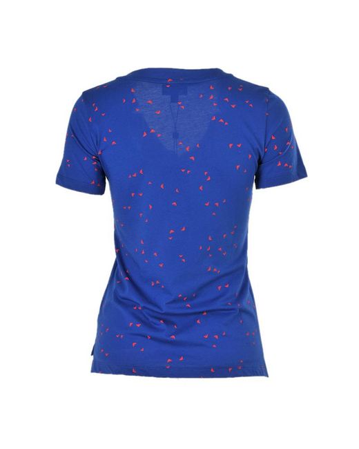 Armani Jeans Blue Printed T-Shirt