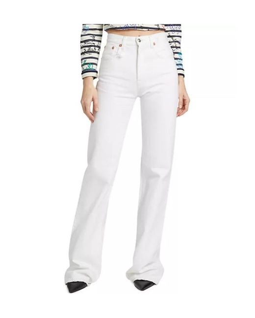 R13 White Lace Back Jane Jean