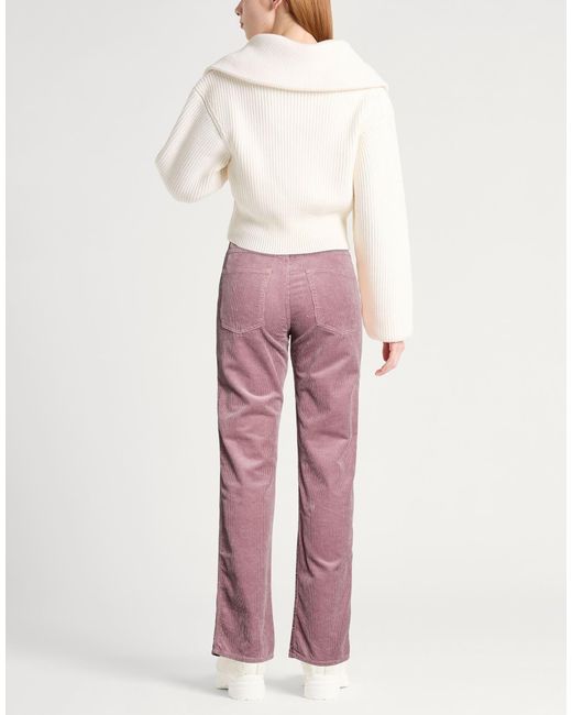 Isabel Marant Pink Straight-Leg Corduroy Pants
