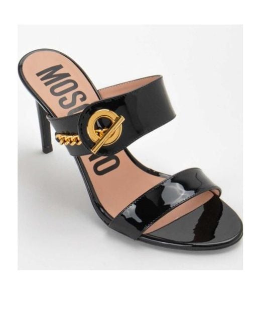 Moschino Multicolor Round-Headed High-Heeled Sandals
