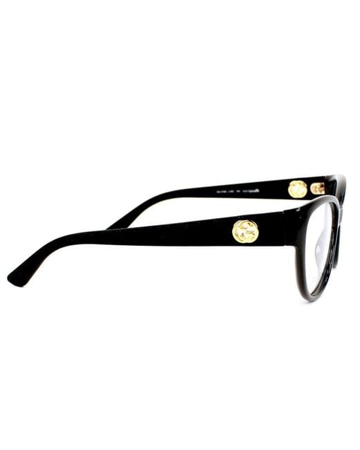 Gucci White Logo Detail Flat Lens