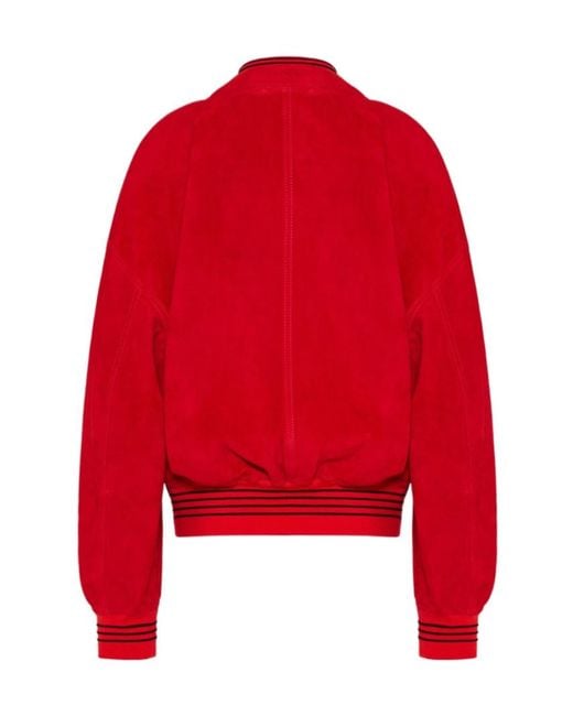 Versace Red V-Neck Buttoned Jacket