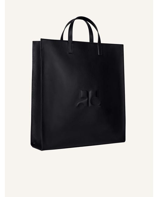 Courreges Black Ac Tote Bag for men