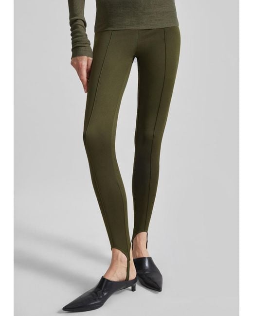 Frankie Shop Green Caserta Stirrup Leggings