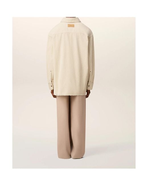 AMI Natural Cotton Overshirt for men