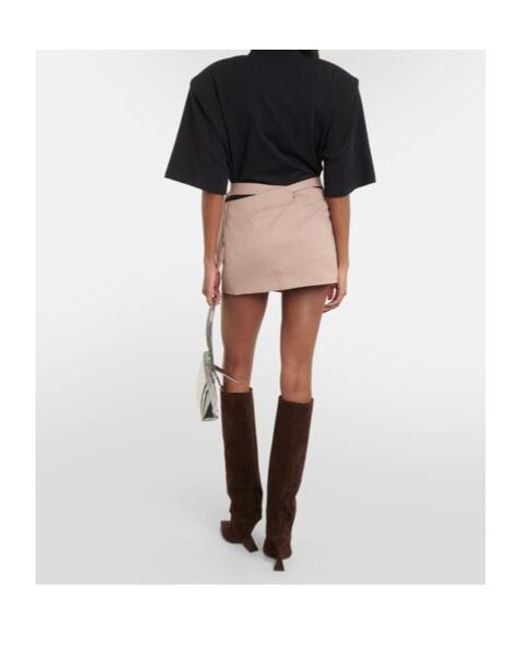 The Attico Natural Wrap Skirt