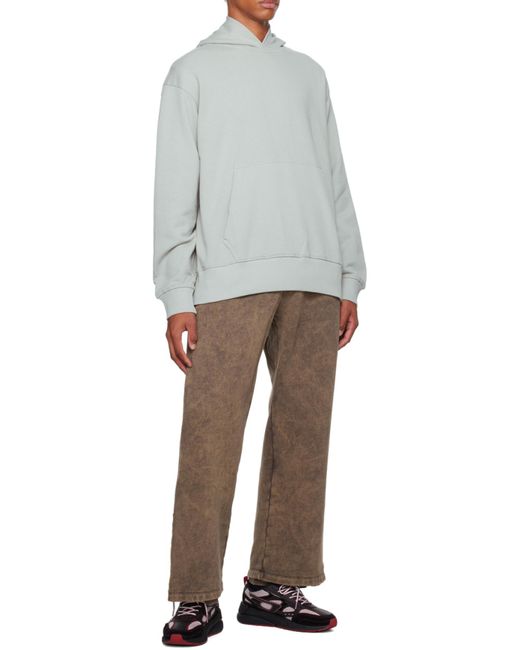 DIESEL Gray Wide-Leg Sweatpants for men