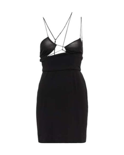 Nensi Dojaka Black Cutout Minidress