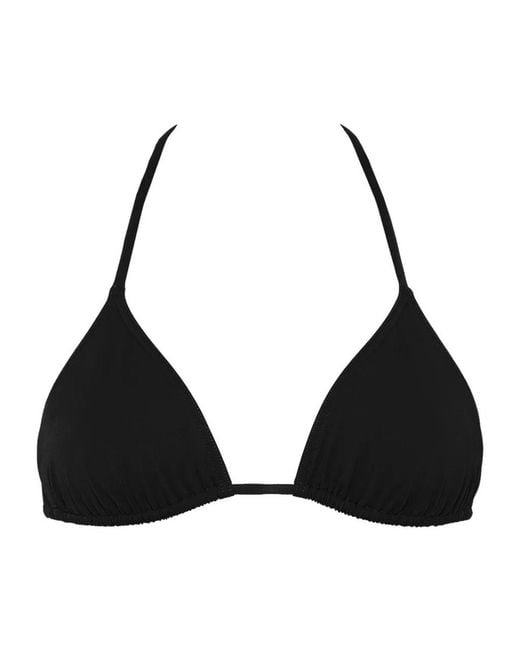 Eres Black Mouna Triangle Tie Bikini Top