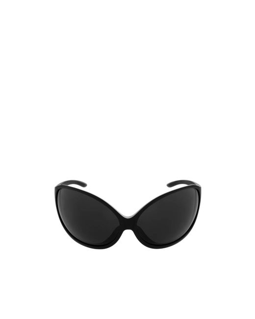 Balenciaga Black Eyewear Phantom Round Sunglasses
