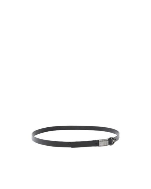 Pinko White Logo-Plaque Buckle Belt