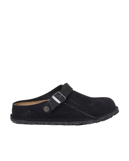 Birkenstock Black Lutry Slip-On Sandals for men