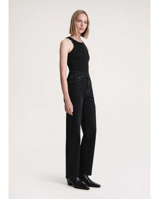 Totême Black Belt-Loop Jeans