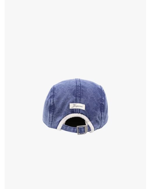 Jacquemus Blue Embroidered Hat