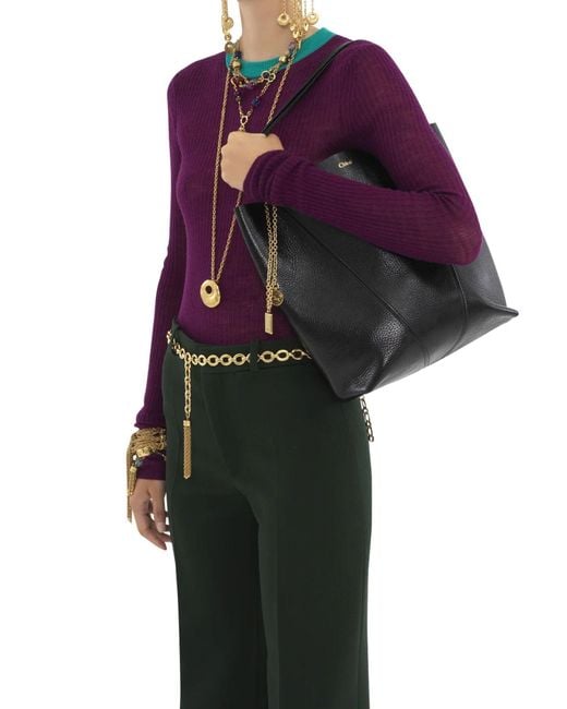 Chloé Black Spin Shoulder Bag