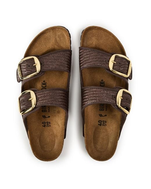 Birkenstock Brown Big Buckle Strap Sandals