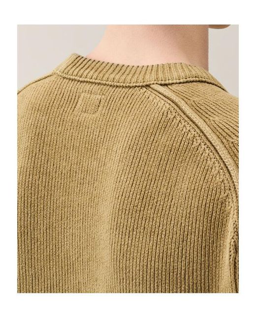 C P Company Green Long-Sleeve Crew-Neck Pullover for men