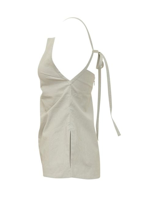 Studio Nicholson Gray Raddle Apron Top