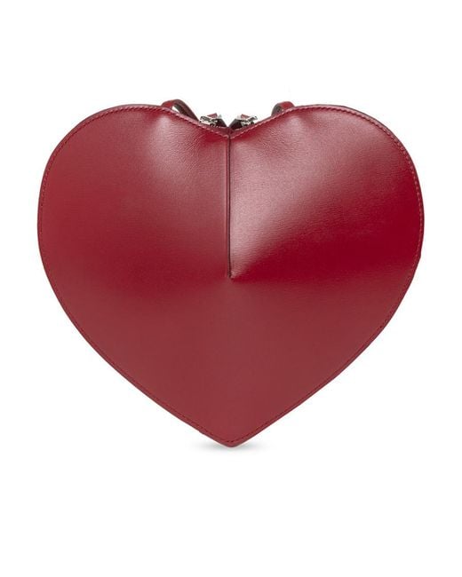 Alaïa Red Alaïa Le Coeur Heart-Shape Crossbody Bag