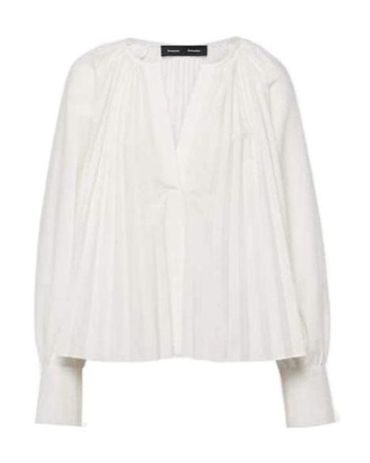 Proenza Schouler White Pleated Design Cover-Up