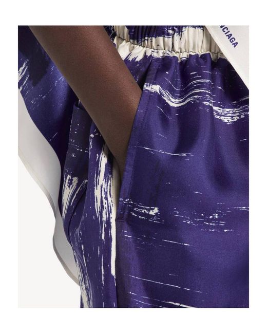 Balenciaga Blue Paintbrush Pyjama Pants