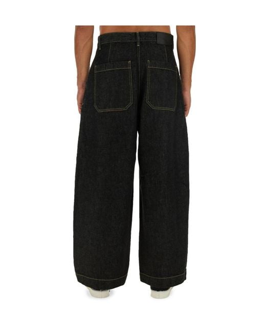 Studio Nicholson Blue Puch Wide-Leg Jeans for men