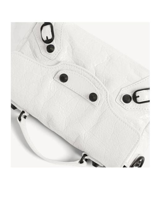 Balenciaga White Le City Nano Shoulder Bag
