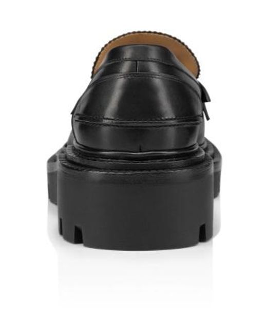 Christian Louboutin Black Moc College Loafers for men