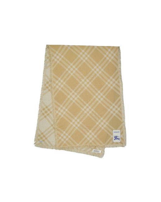 Burberry Natural Logo Details Medium Thickness Scarf