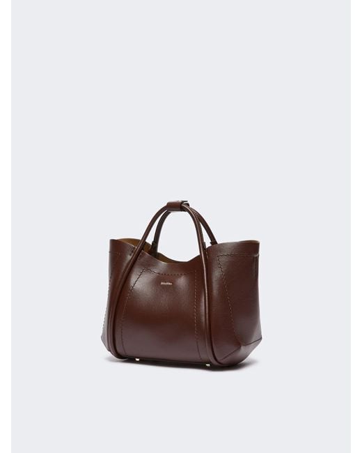 Max Mara Brown Double-Handle Shoulder Bag