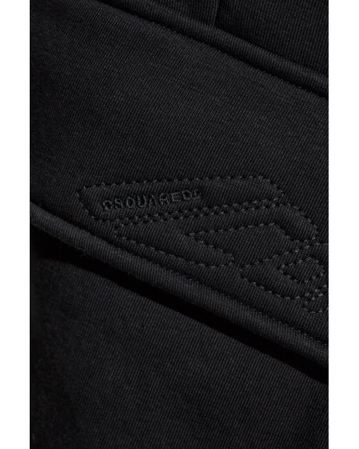 DSquared² Black Sweatpants for men