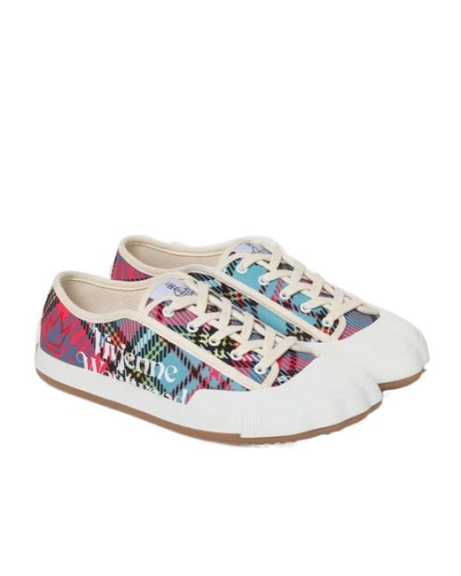 Vivienne Westwood White Animal Gym Low-Top Sneakers for men