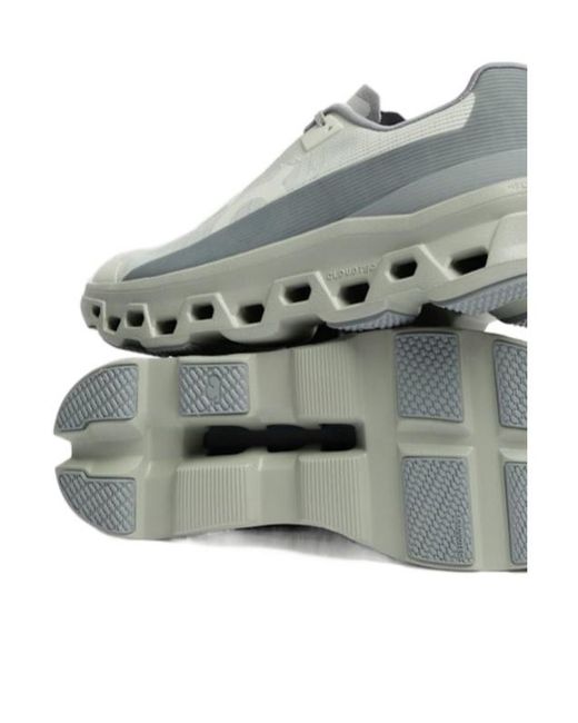 On Shoes Gray Laceup Thicksoled Sneakers for men