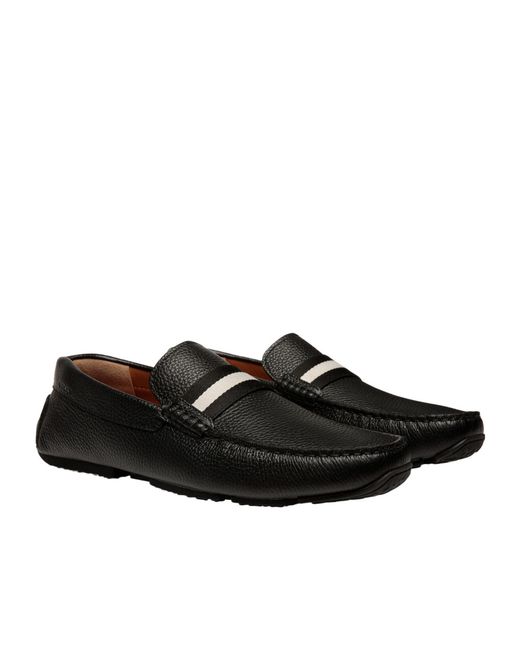 Bally Black Pilot Driving Shoes for men