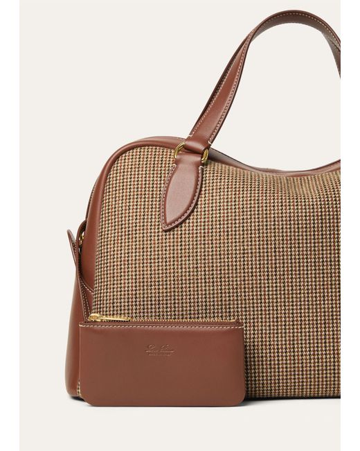 Loro Piana Brown Needle Medium Handbag