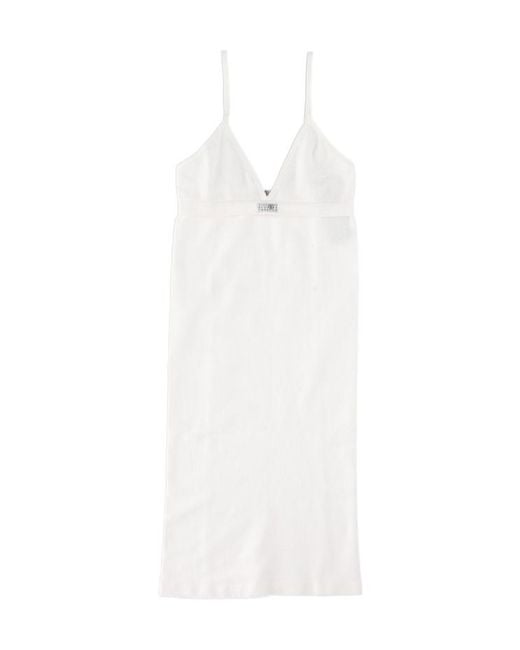 MM6 by Maison Margiela White Suspender Dress