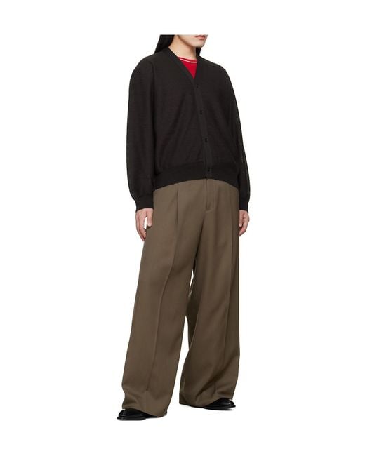 Ssstein Black Long-Sleeved Knitted Cardigan for men
