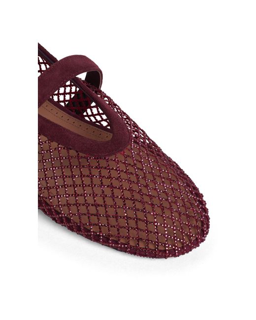 Alaïa Purple Mesh Ballet Flats