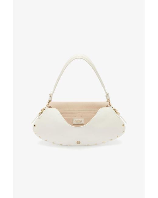 Ganni Natural B-Kat Bag Studs