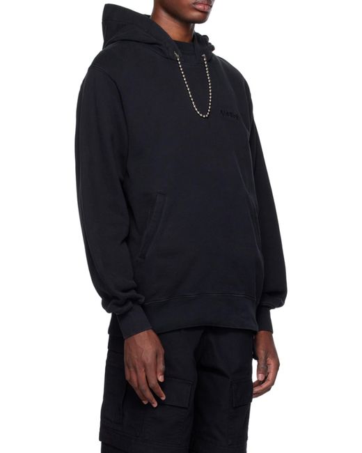 Ambush Black Ballchain Long-Sleeved Hoodie for men