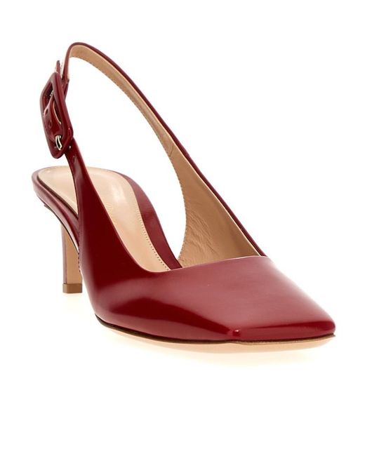 Gianvito Rossi Red Ric Slingbacks