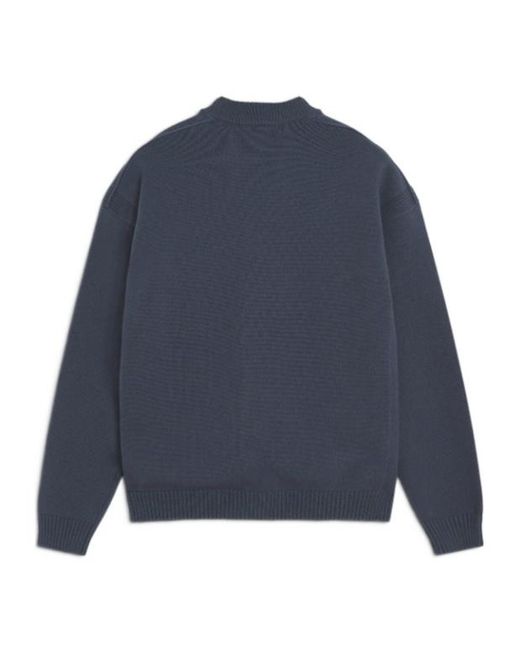 Maison Kitsuné Blue Maison Kitsuné Bold Fox Head Patch Comfort Cardigan for men