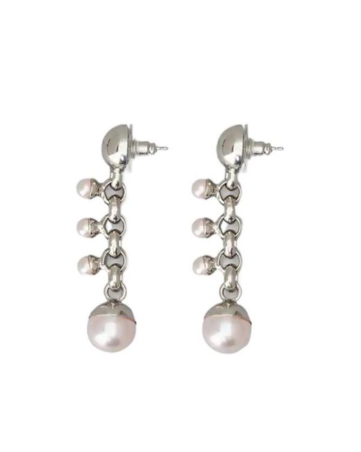 Roger Vivier White Earrings