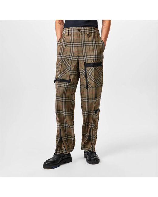 Burberry Green Logo Track Pants for men