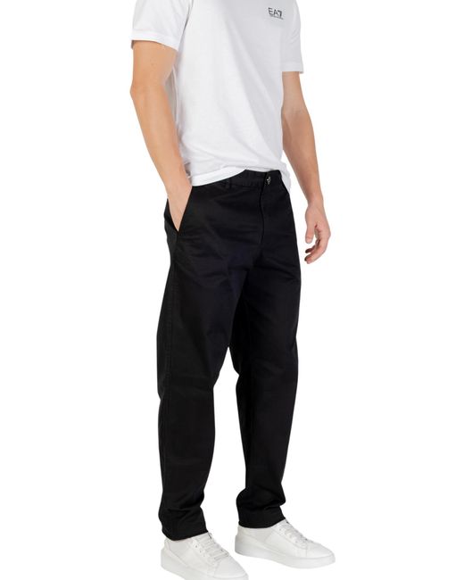 ARMANI EXCHANGE Black Straight Leg Pants for men
