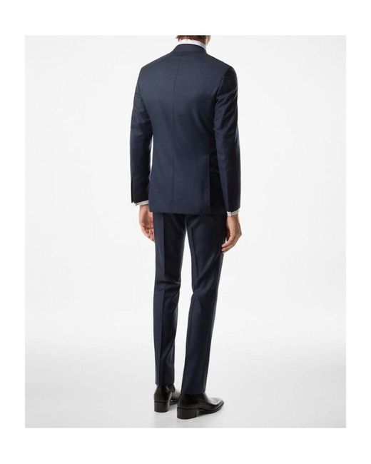 Tom Ford Blue Single-Breasted Tailored Suit for men