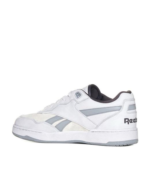 Reebok White Bb 4000 Ii Low-Top Sneakers for men