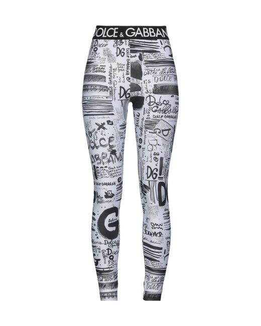 Dolce & Gabbana Gray Stretch Sports Pants